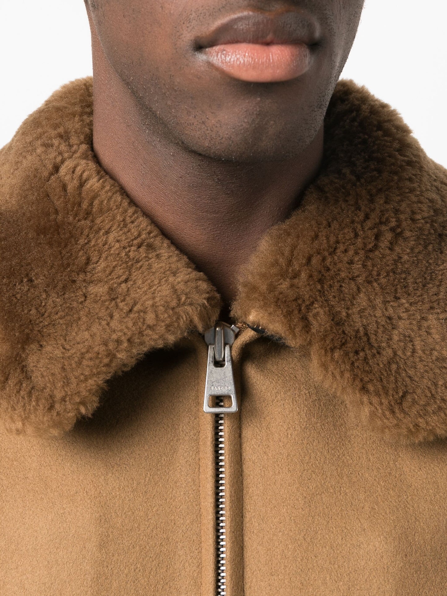 shearling collar shirt jacket