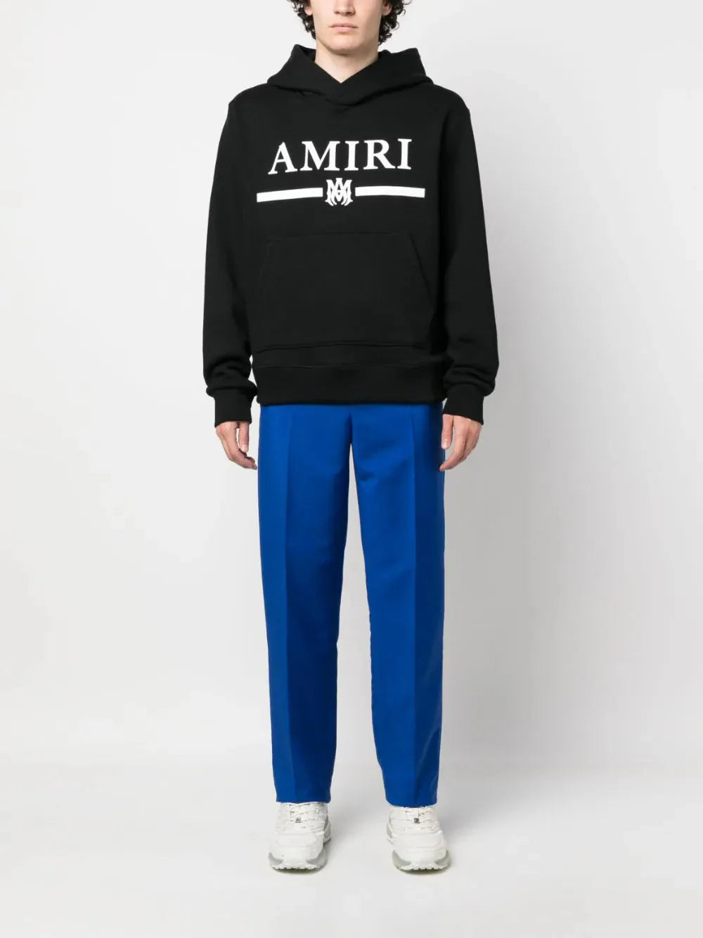 m.a. bar logo print hoodie by amiri - bottegalusso: premier destination for modern luxury menswear