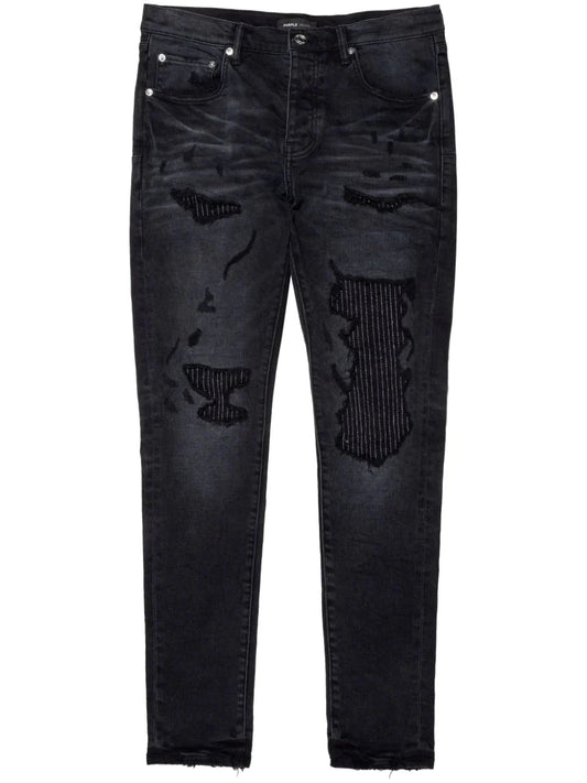 Patch Detail Skinny Jeans by Purple Brand - bottegalusso: Premier Destination for Modern Luxury Menswear