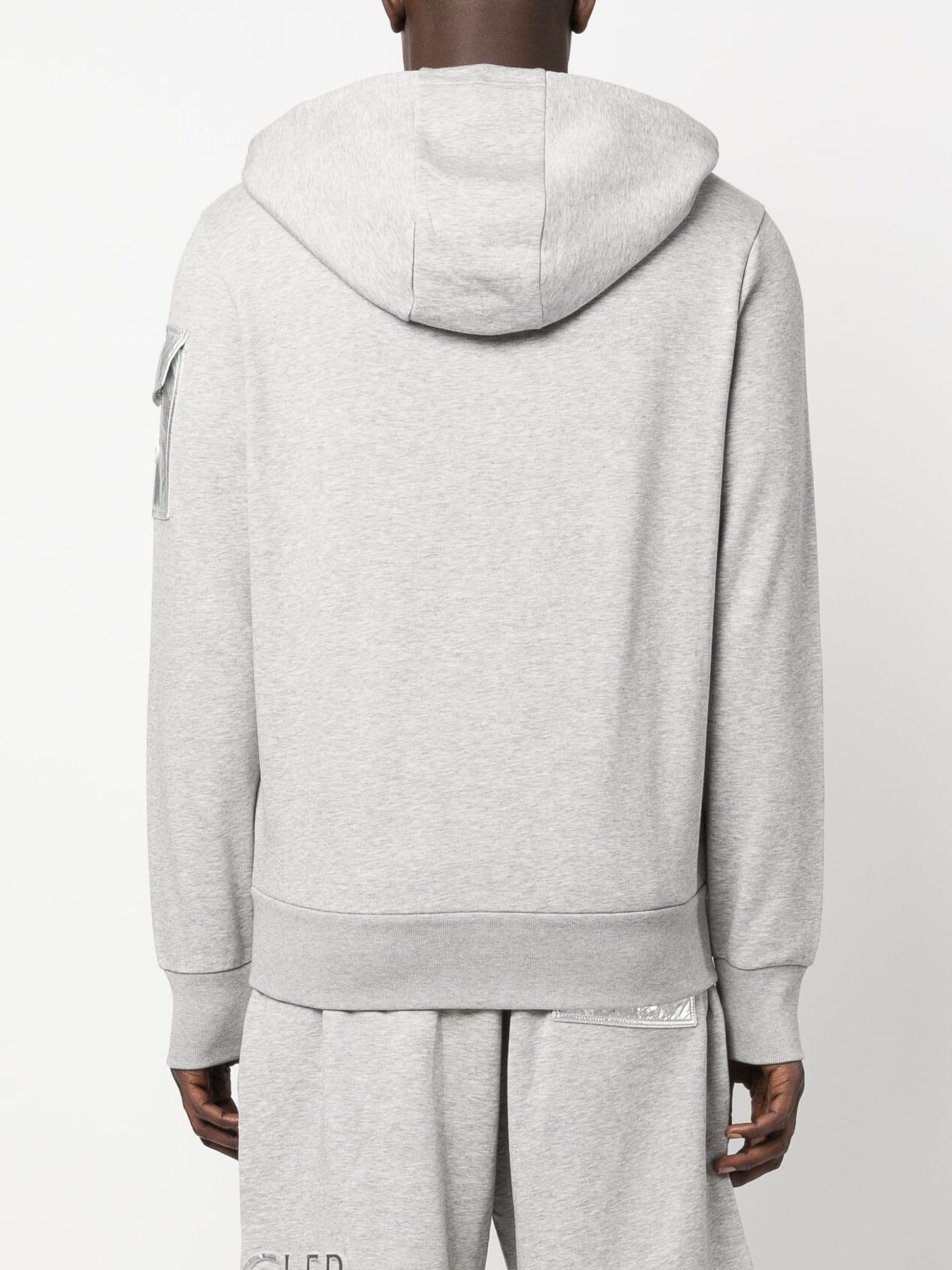 Raised Logo Zip Up Hoodie by Moncler - bottegalusso: Premier Destination for Modern Luxury Menswear