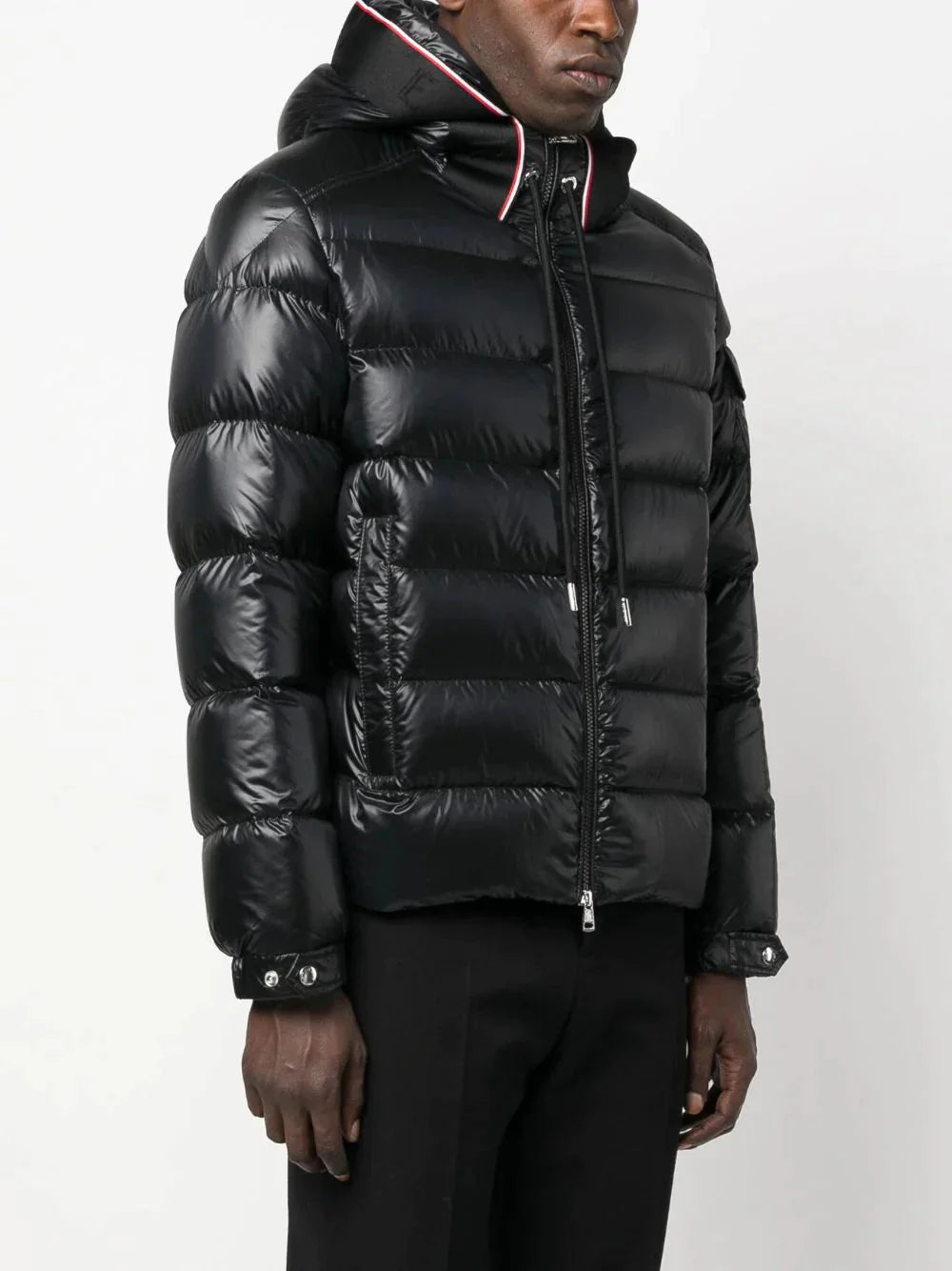 pavin jacket in a versatile black by moncler - bottegalusso: premier destination for modern luxury menswear