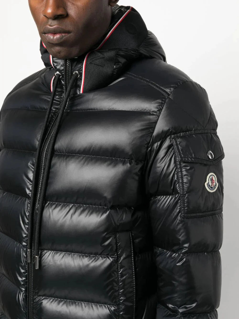 pavin jacket in a versatile black by moncler - bottegalusso: premier destination for modern luxury menswear