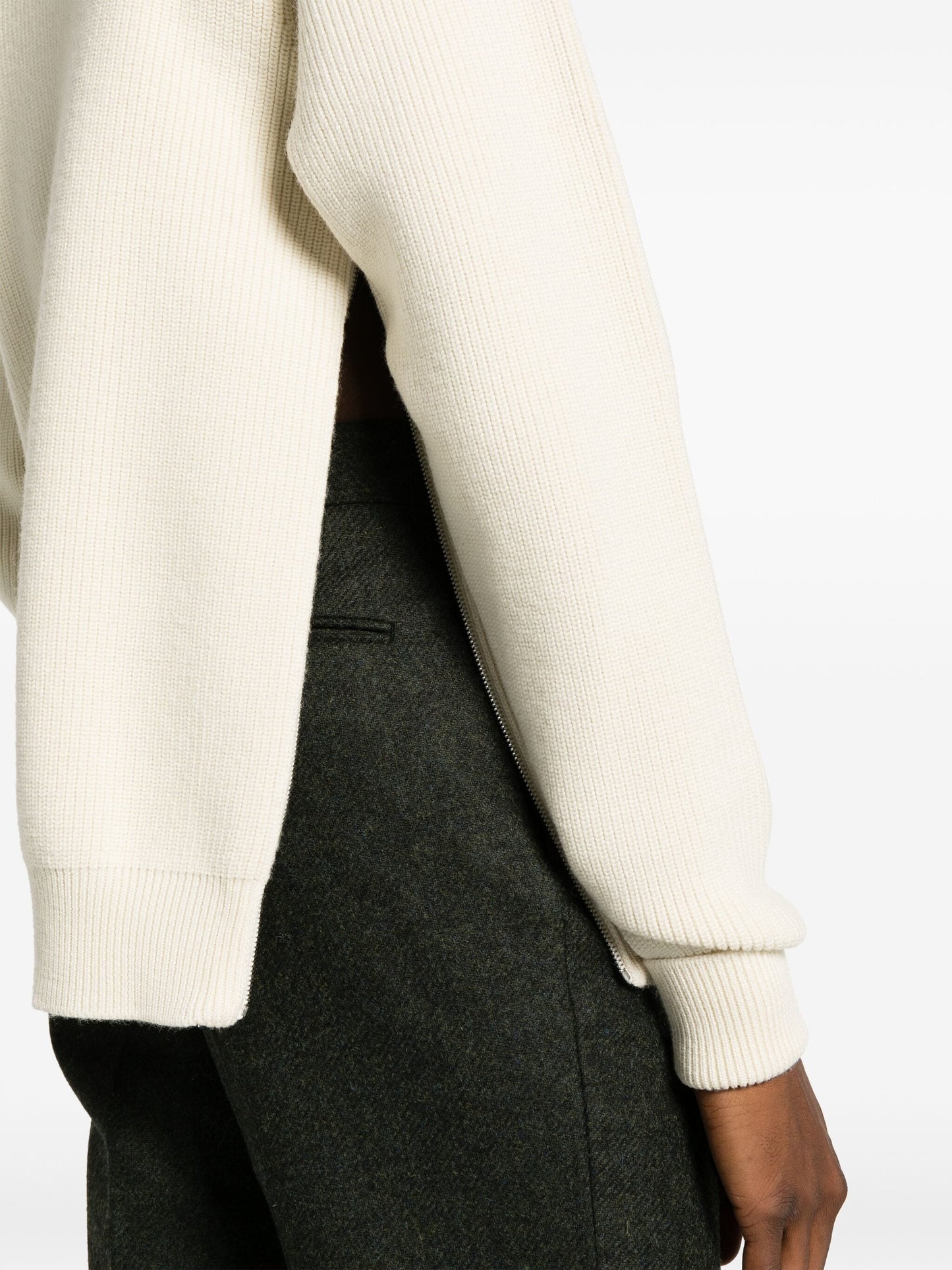 roll neck wool jumper by jil sander - bottegalusso: premier destination for modern luxury menswear