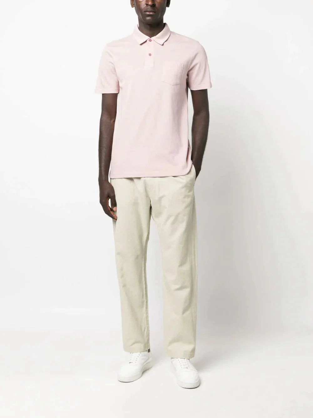 riviera cotton polo shirt by sunspel - bottegalusso: premier destination for modern luxury menswear