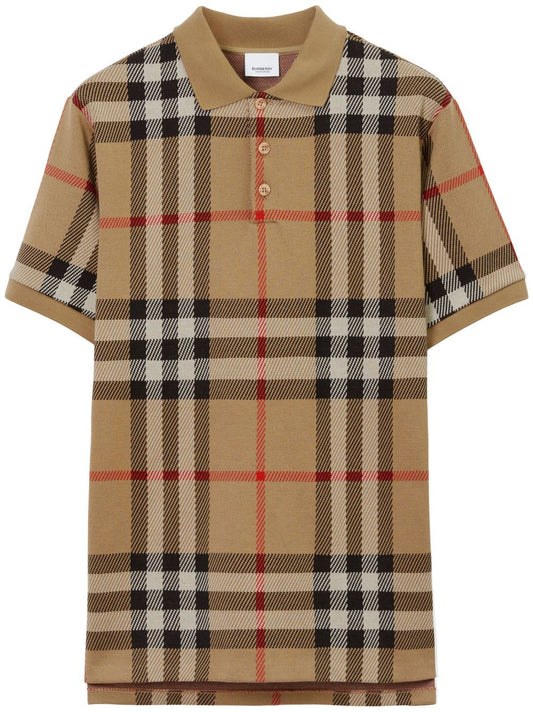 Vintage Check Cotton Polo Shirt by Burberry - bottegalusso: Premier Destination for Modern Luxury Menswear