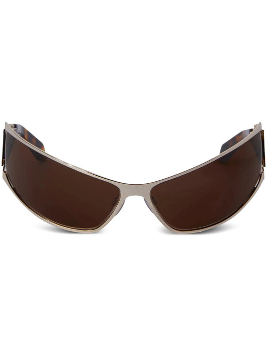 Luna Tortoiseshell Biker Style Sunglasses by Off-White - bottegalusso: Premier Destination for Modern Luxury Menswear