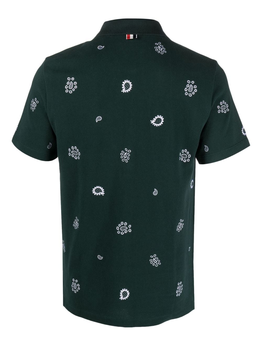 paisley print polo shirt by thom browne - bottegalusso: premier destination for modern luxury menswear