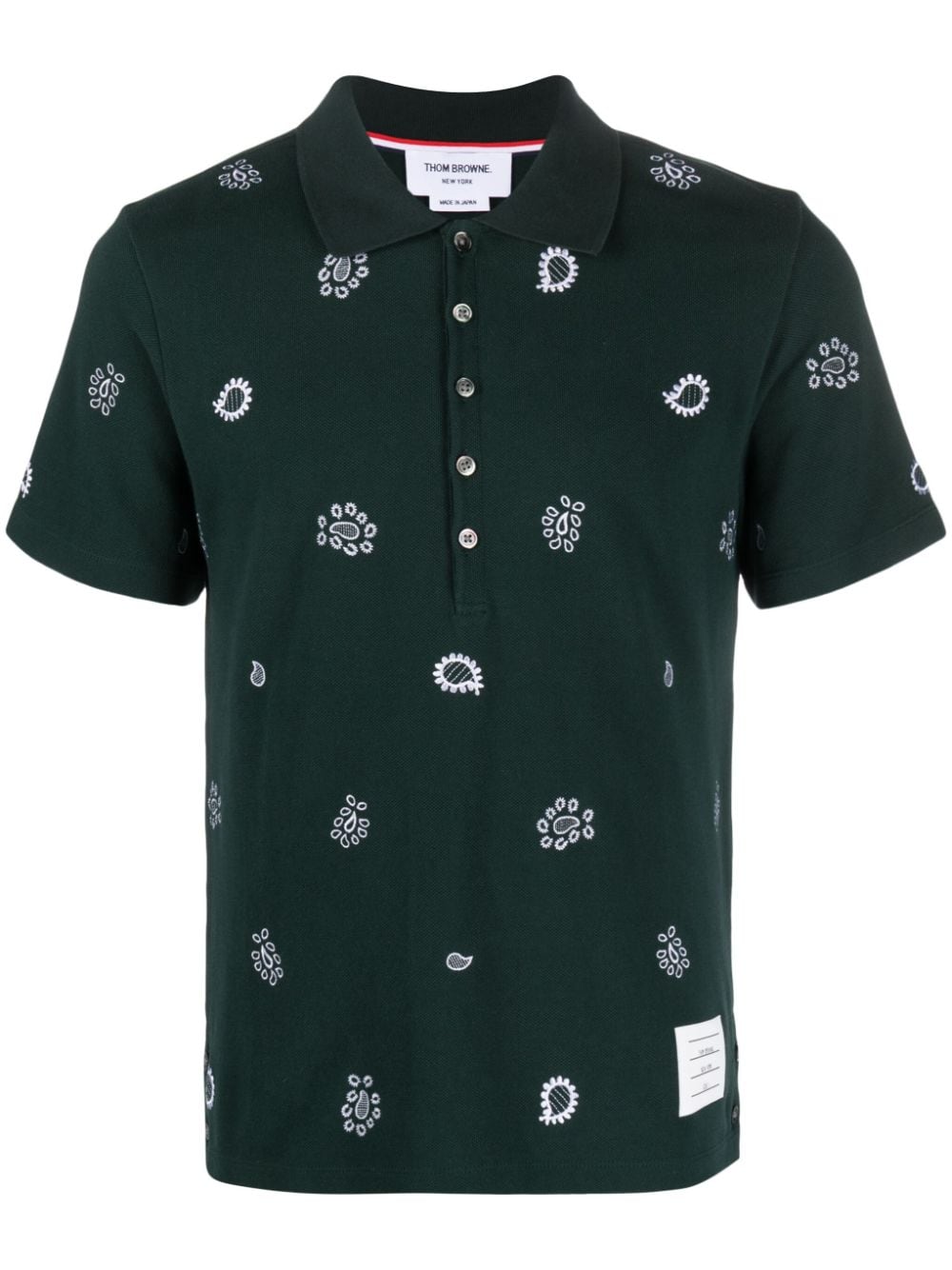 Paisley Print Polo Shirt by Thom Browne - bottegalusso: Premier Destination for Modern Luxury Menswear