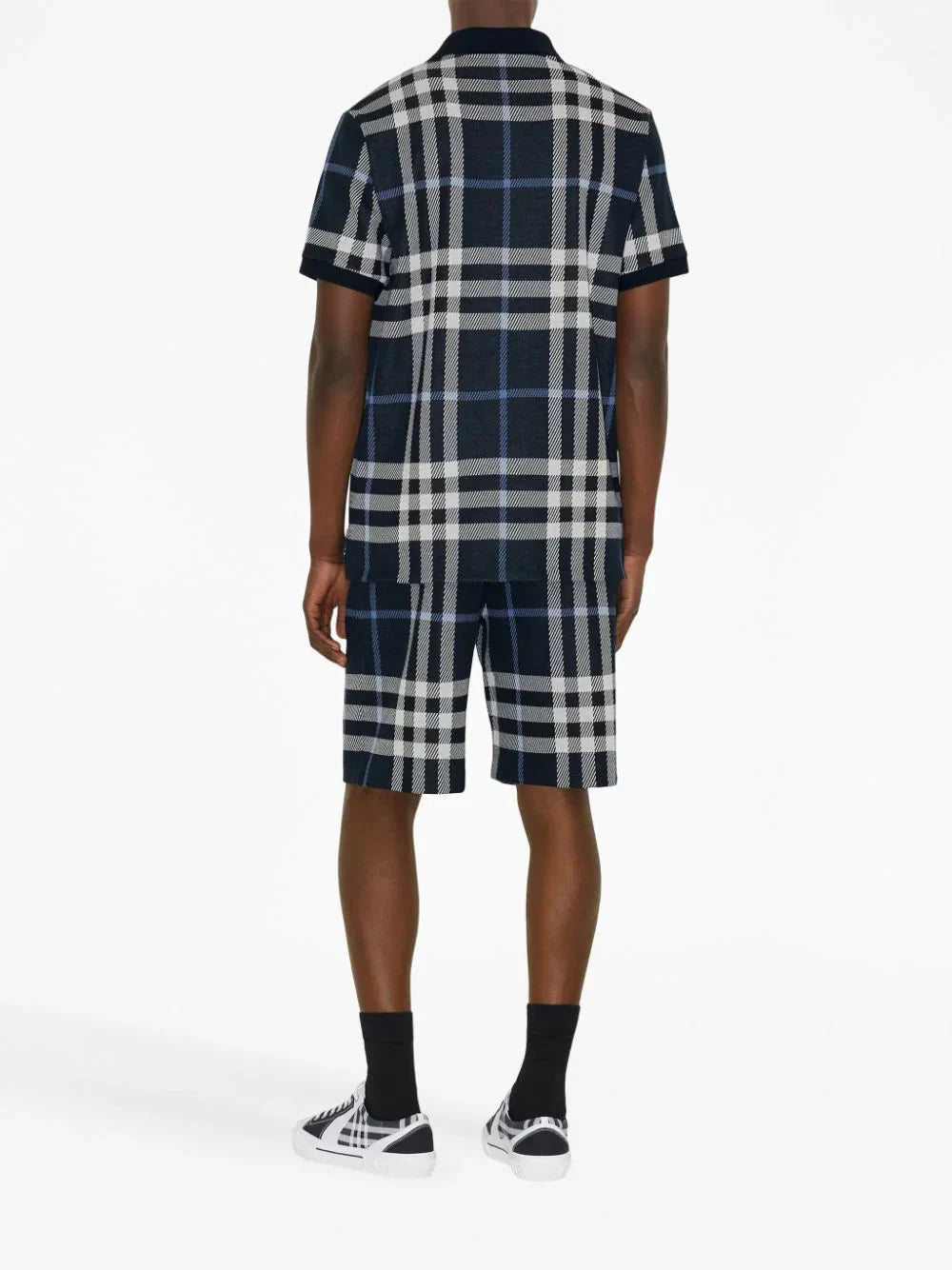 tartan short sleeved polo shirt by burberry - bottegalusso: premier destination for modern luxury menswear