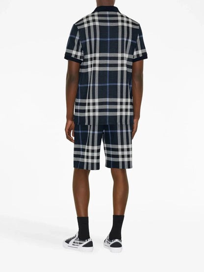 Tartan Short Sleeved Polo Shirt by Burberry - bottegalusso: Premier Destination for Modern Luxury Menswear