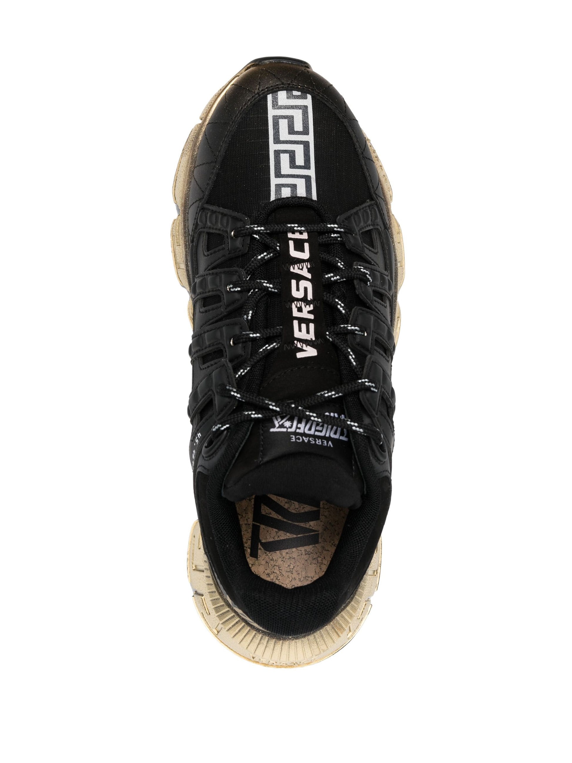 Trigreca Leather Sneakers by Versace - bottegalusso: Premier Destination for Modern Luxury Menswear