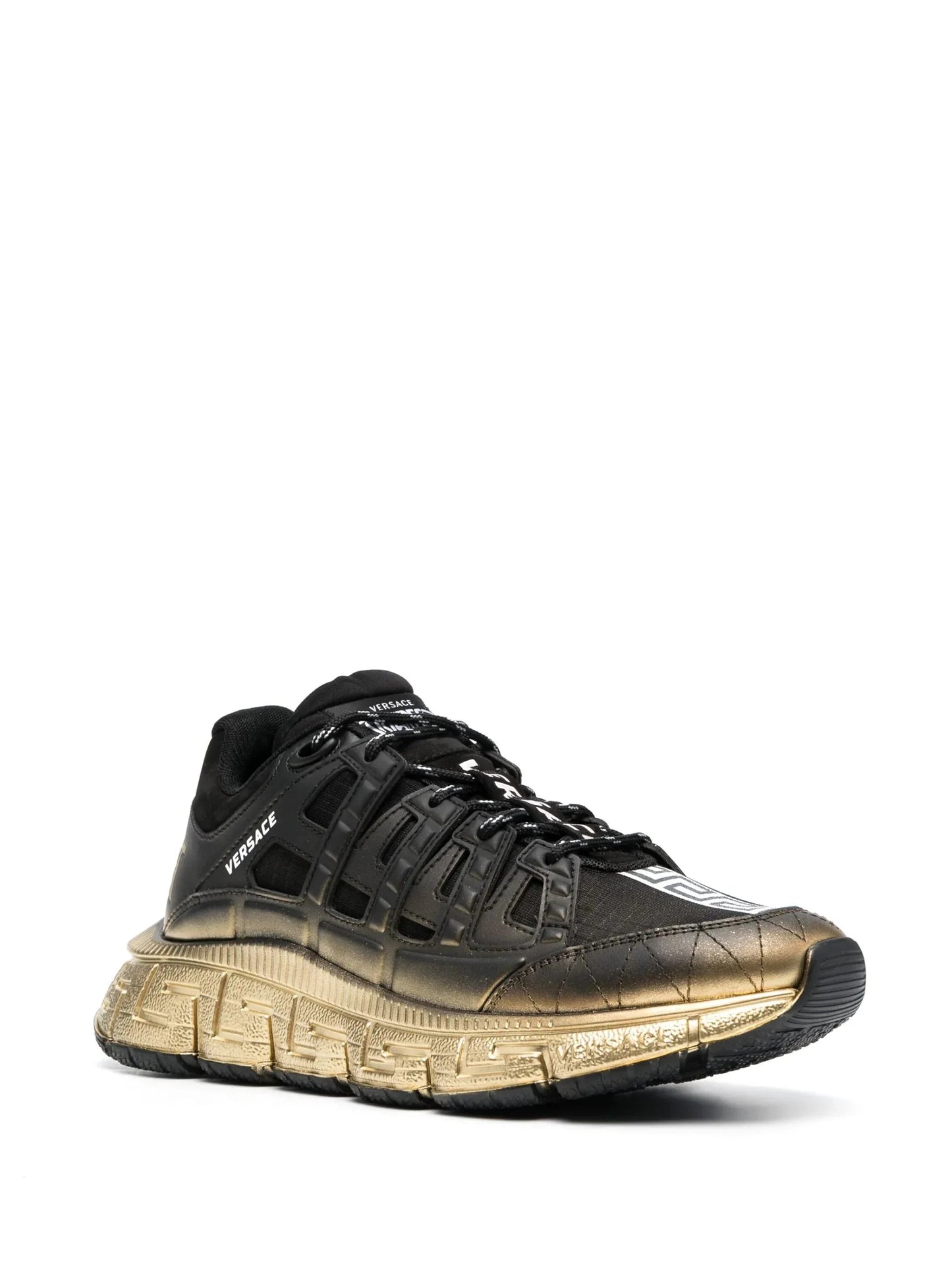 trigreca leather sneakers by versace - bottegalusso: premier destination for modern luxury menswear