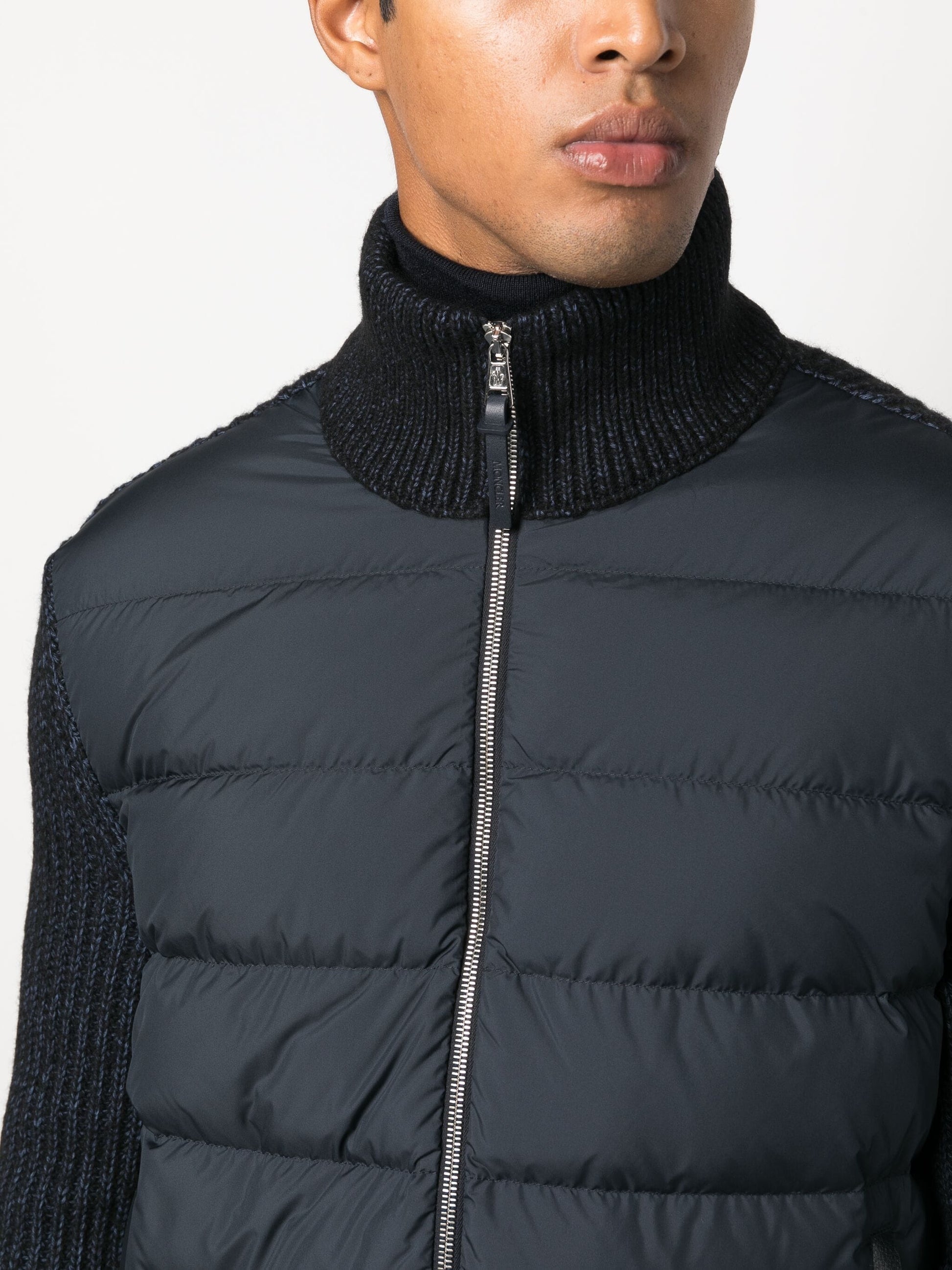 Padded Cotton Blend Cardigan by Moncler - bottegalusso: Premier Destination for Modern Luxury Menswear