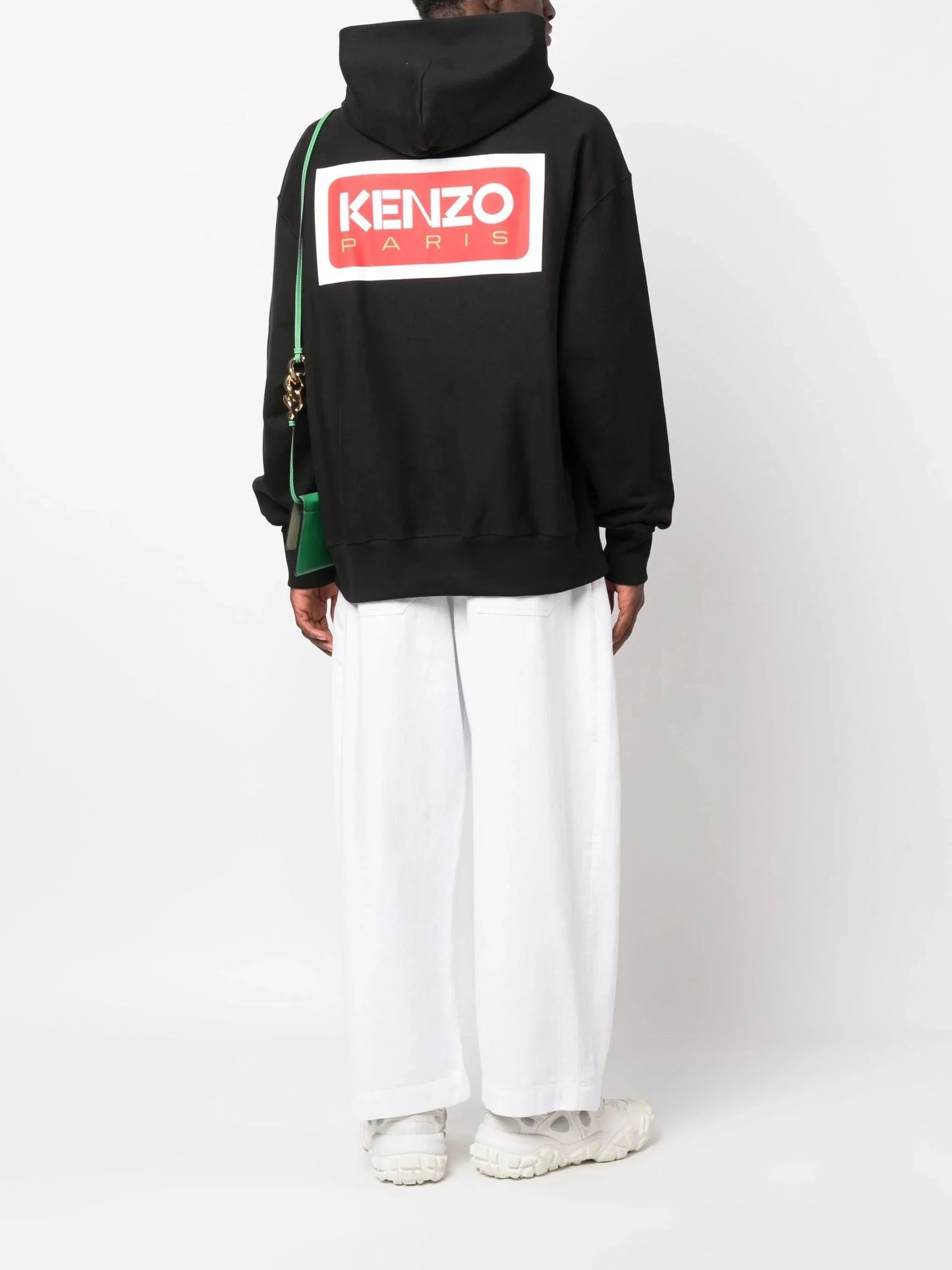 logo print stretch cotton hoodie by kenzo - bottegalusso: premier destination for modern luxury menswear