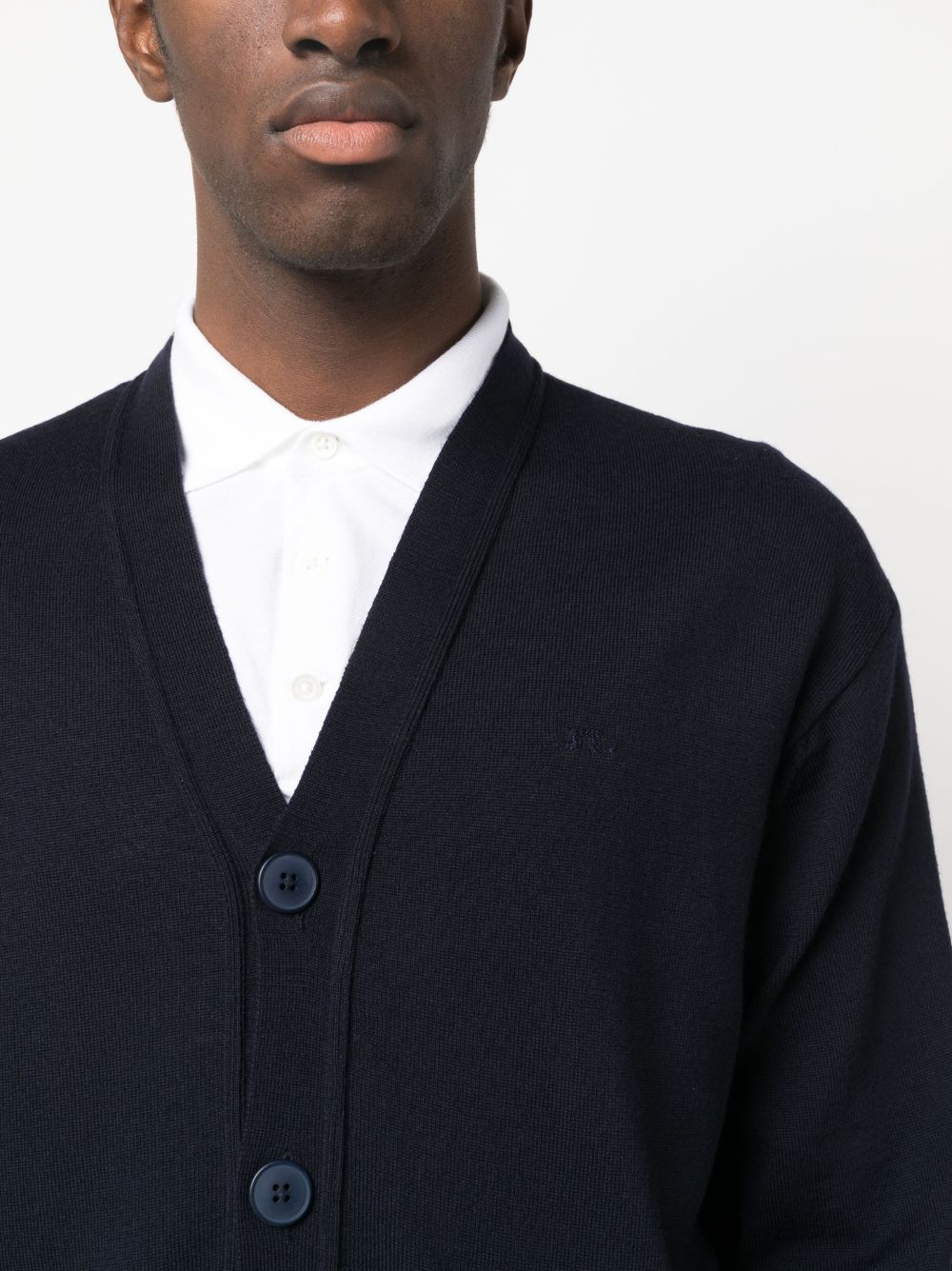 lucas merino wool knitted cardigan by j.lindeberg - bottegalusso: premier destination for modern luxury menswear