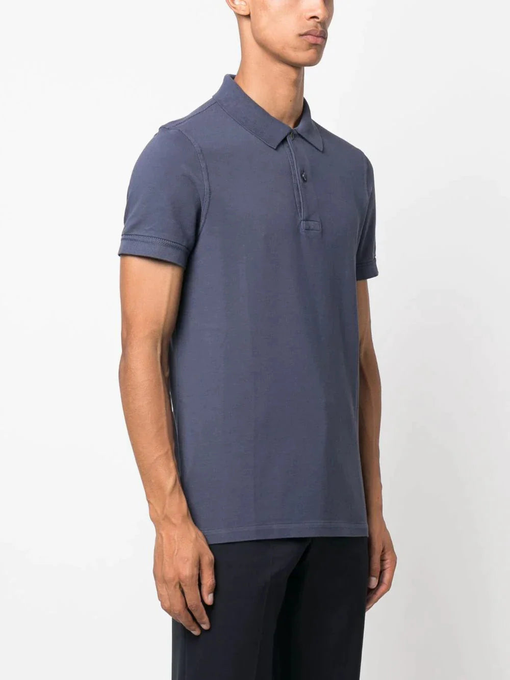 short sleeved cotton polo shirt by tom ford - bottegalusso: premier destination for modern luxury menswear