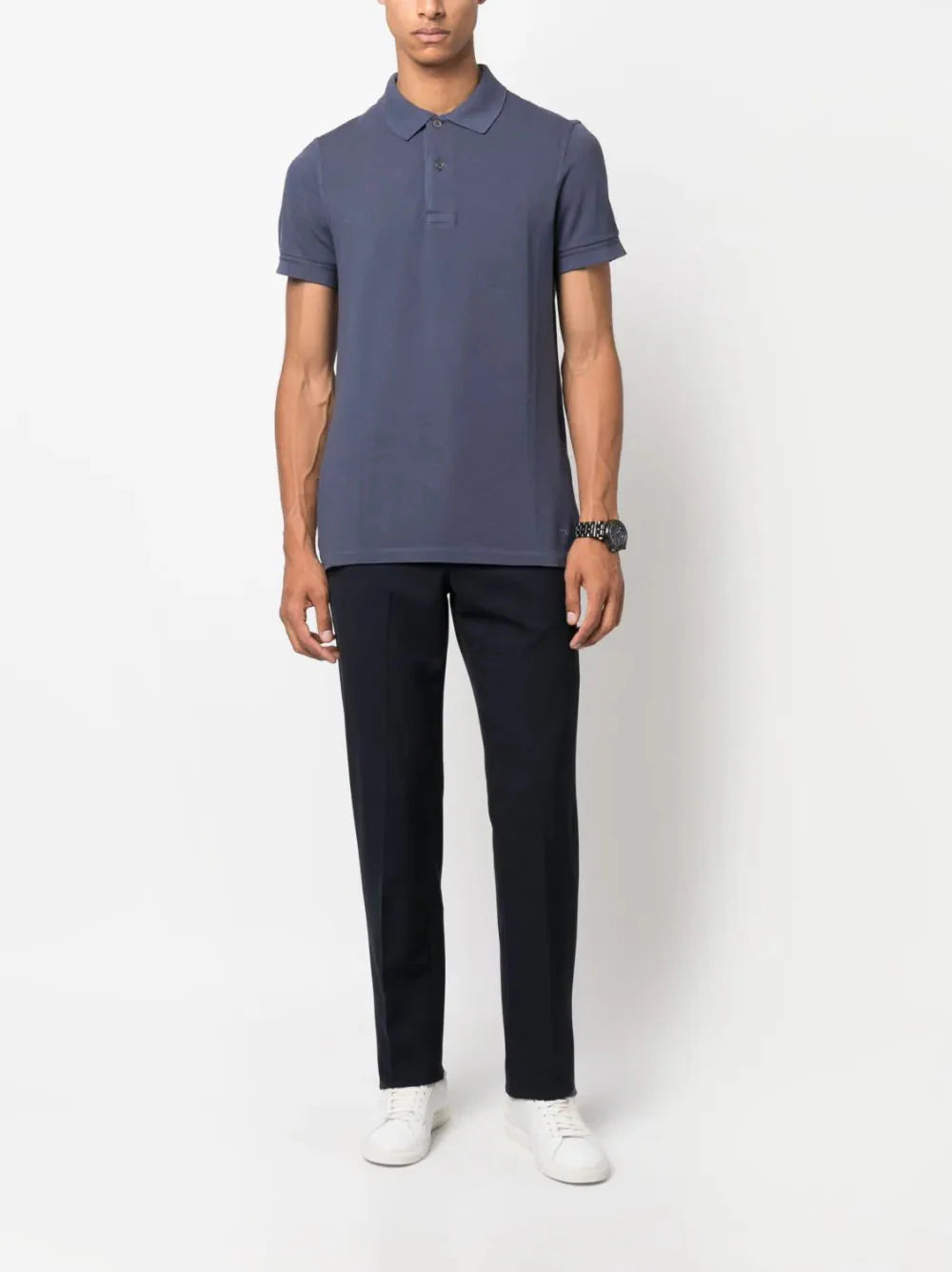 short sleeved cotton polo shirt by tom ford - bottegalusso: premier destination for modern luxury menswear