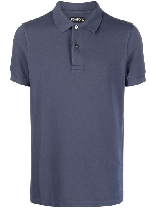 Short Sleeved Cotton Polo Shirt by Tom Ford - bottegalusso: Premier Destination for Modern Luxury Menswear