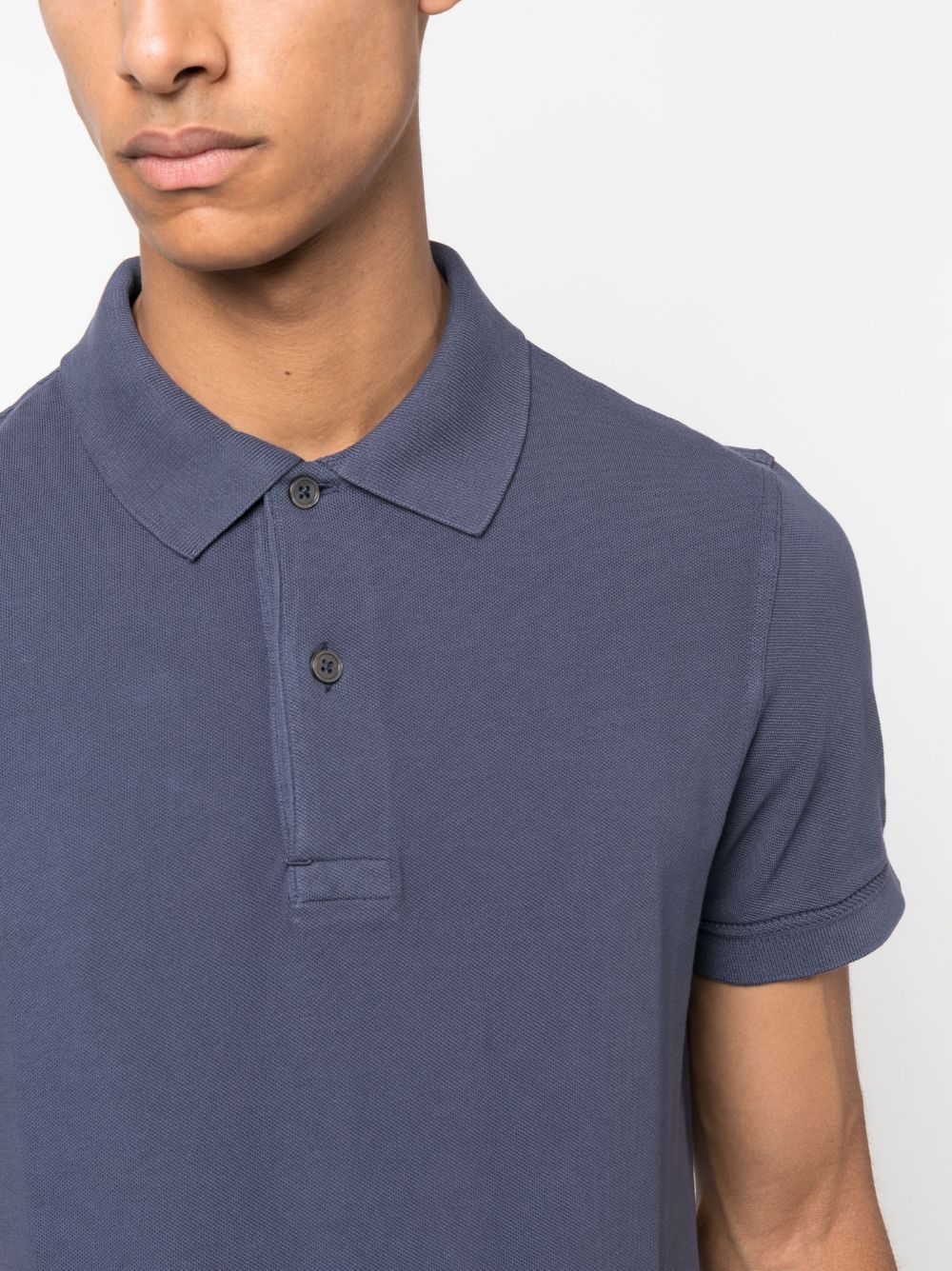 short sleeved cotton polo shirt by tom ford - bottegalusso: premier destination for modern luxury menswear