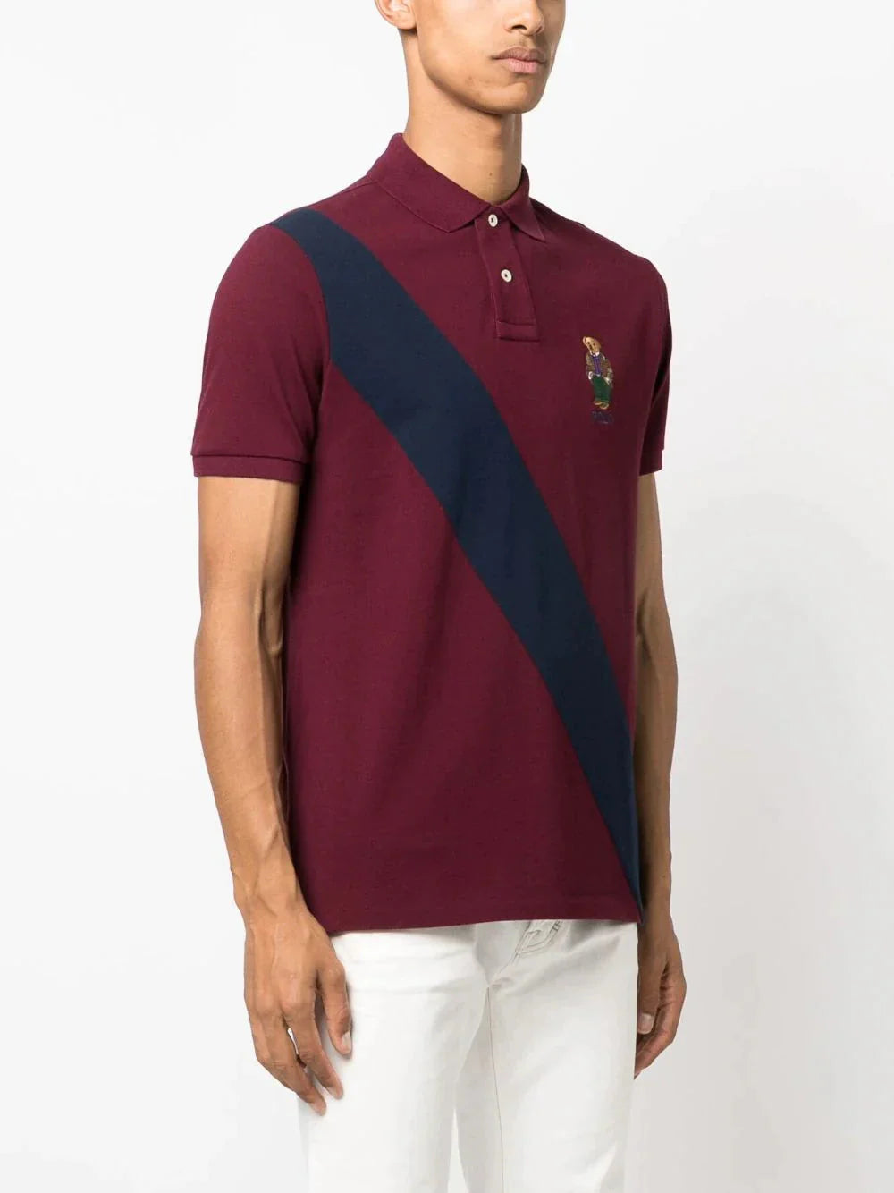 polo bear cotton polo shirt by ralph lauren - bottegalusso: premier destination for modern luxury menswear