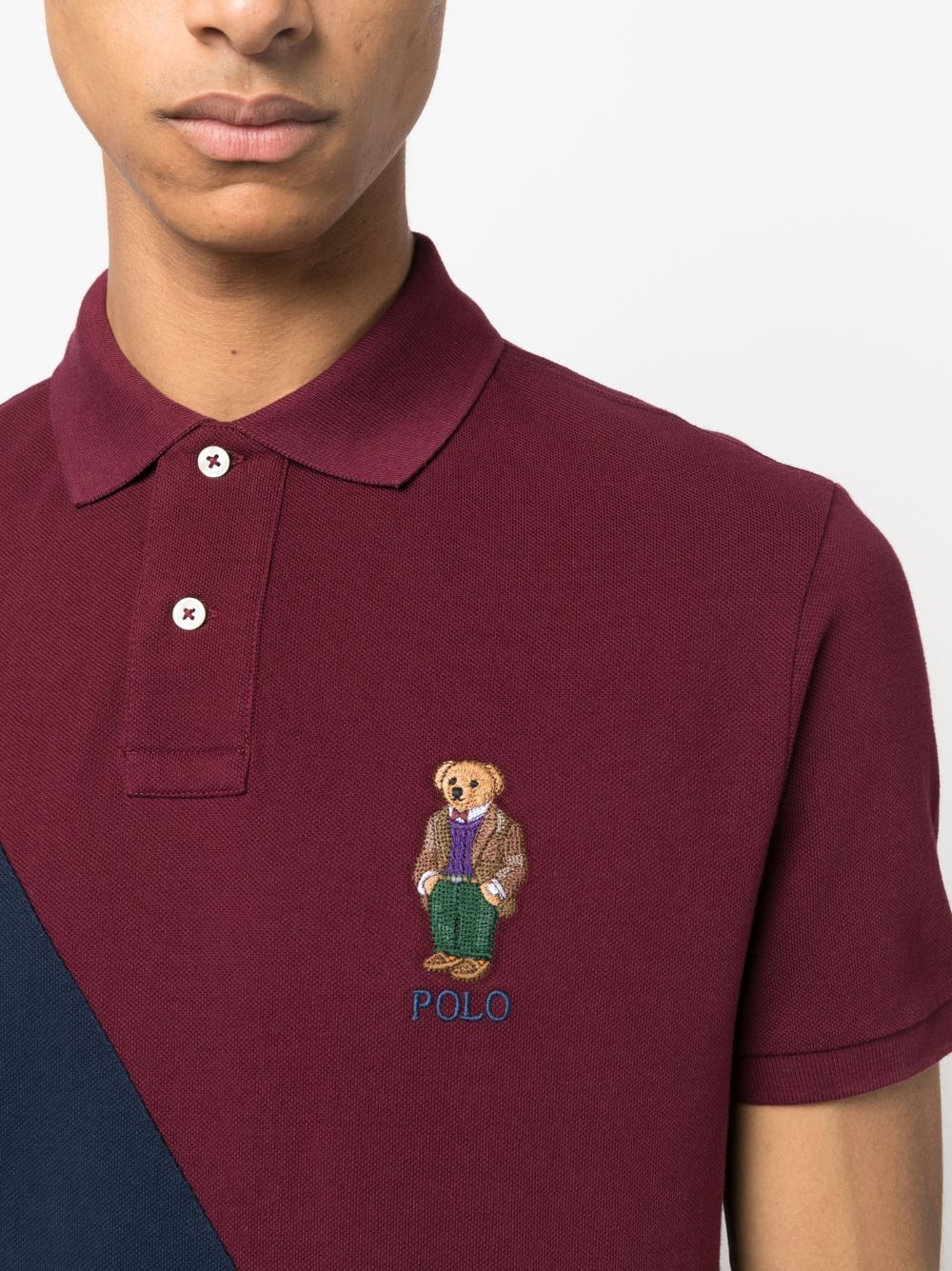 polo bear cotton polo shirt by ralph lauren - bottegalusso: premier destination for modern luxury menswear