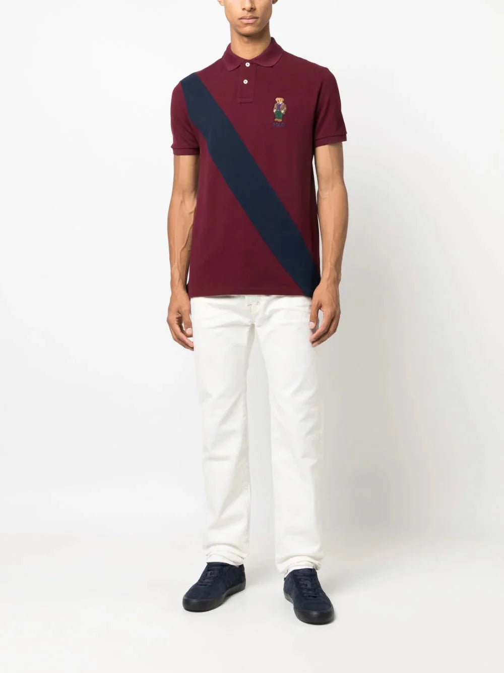 polo bear cotton polo shirt by ralph lauren - bottegalusso: premier destination for modern luxury menswear