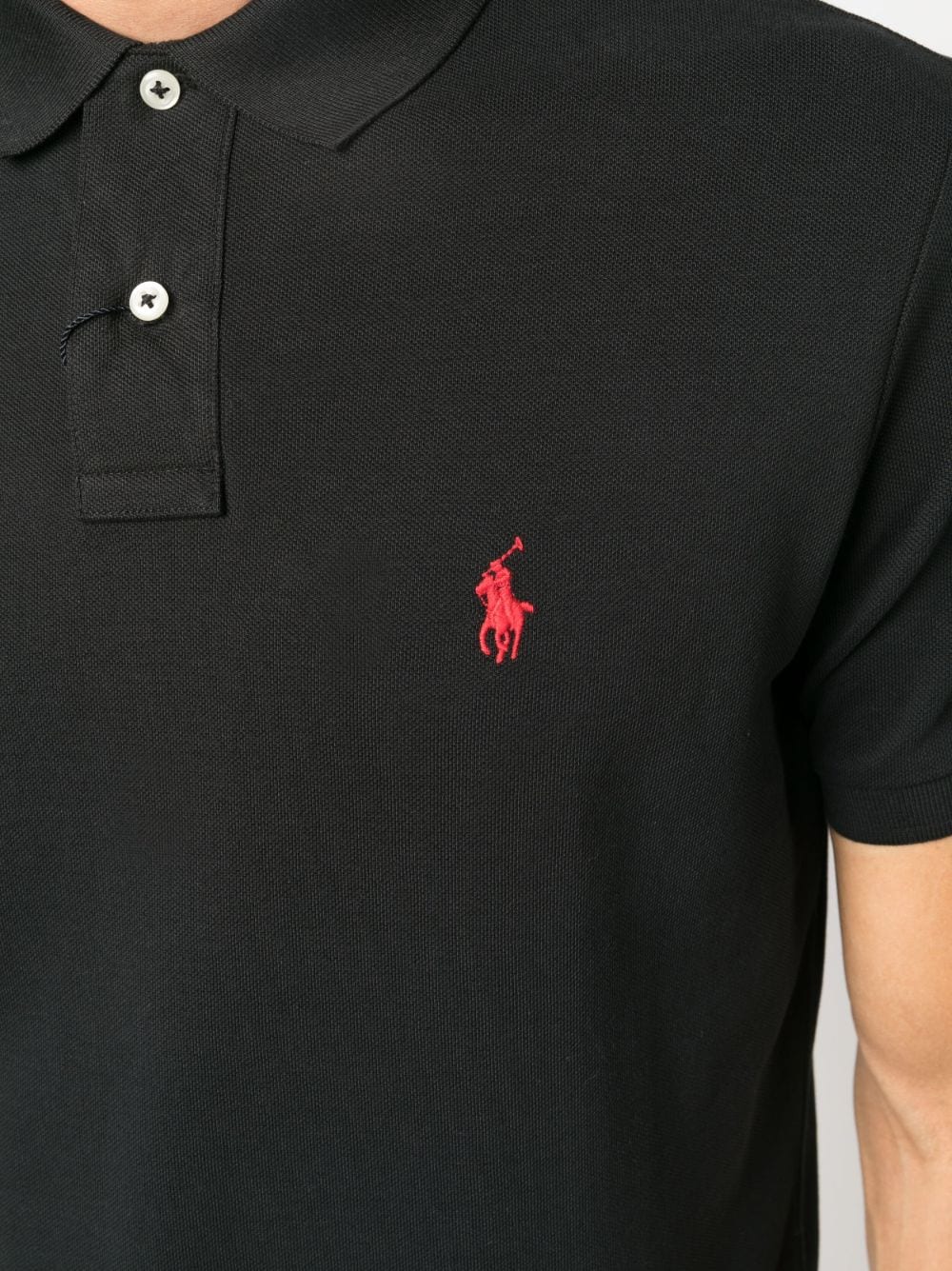 polo pony embroidered cotton polo shirt by ralph lauren - bottegalusso: premier destination for modern luxury menswear