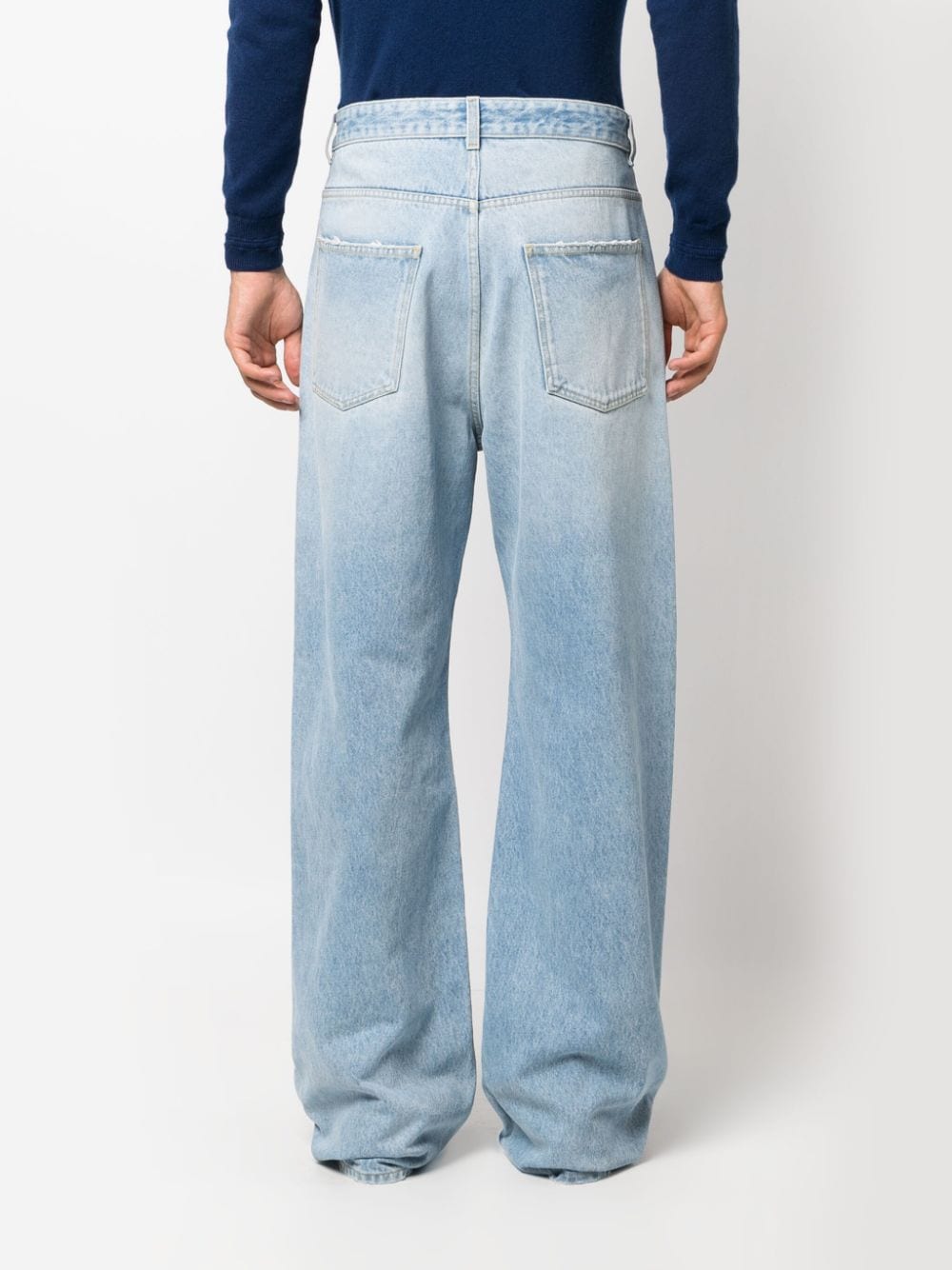 mid rise wide leg jeans by there was one - bottegalusso: premier destination for modern luxury menswear