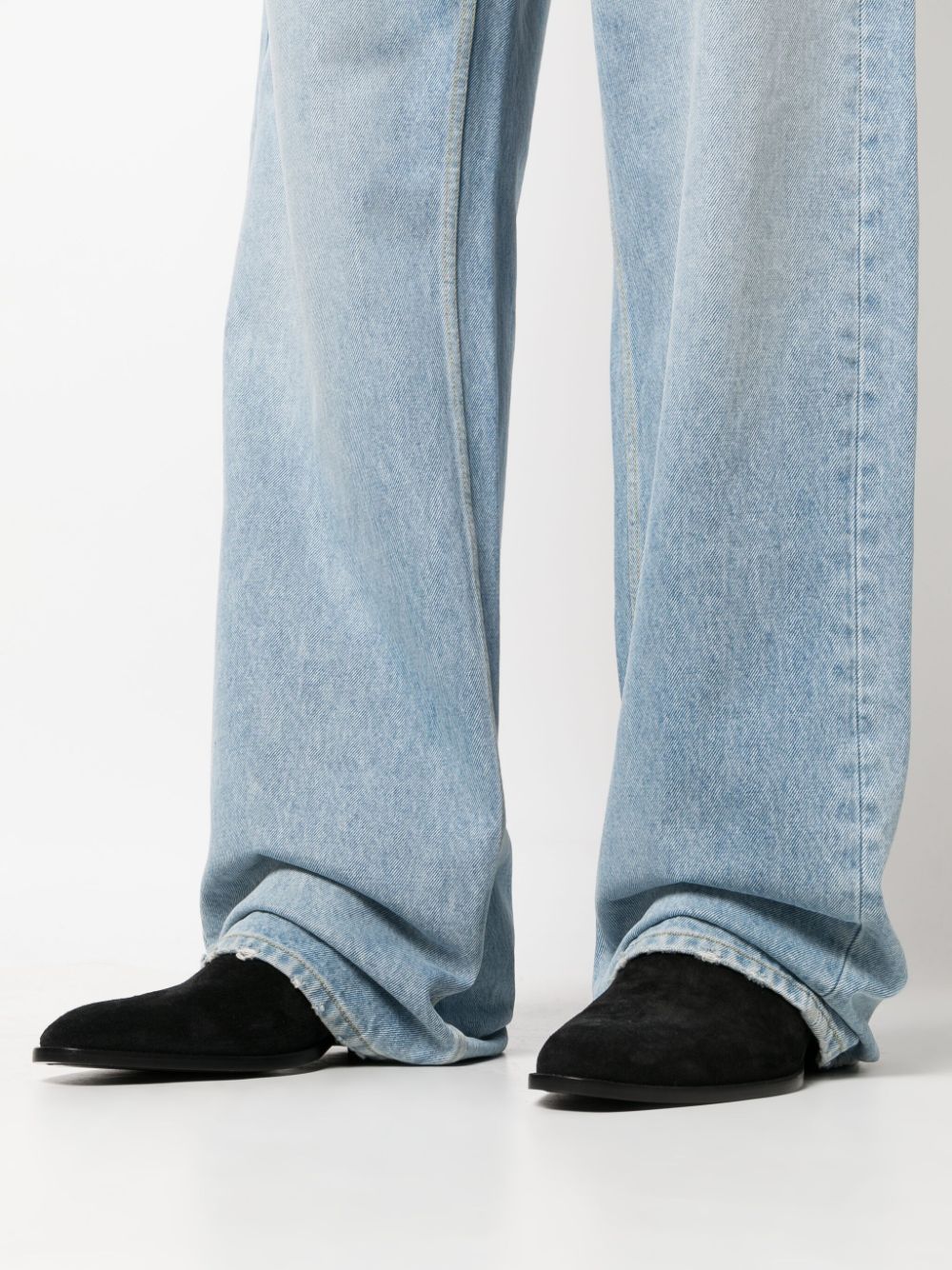 mid rise wide leg jeans by there was one - bottegalusso: premier destination for modern luxury menswear