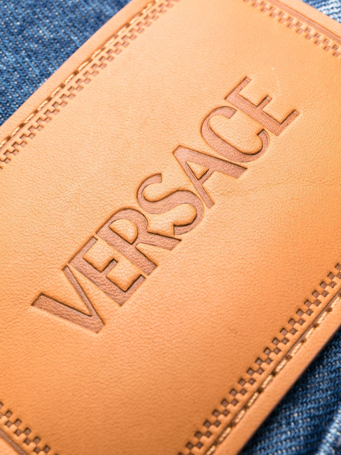 straight leg mid rise jeans by versace - bottegalusso: premier destination for modern luxury menswear