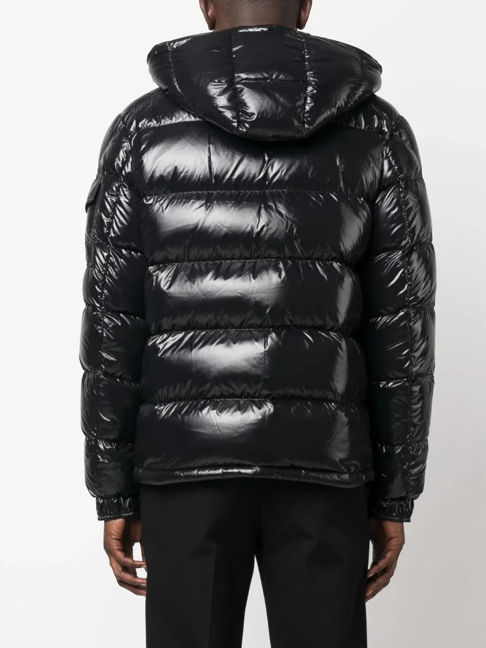 maya zip-up padded hooded jacket by moncler - bottegalusso: premier destination for modern luxury menswear