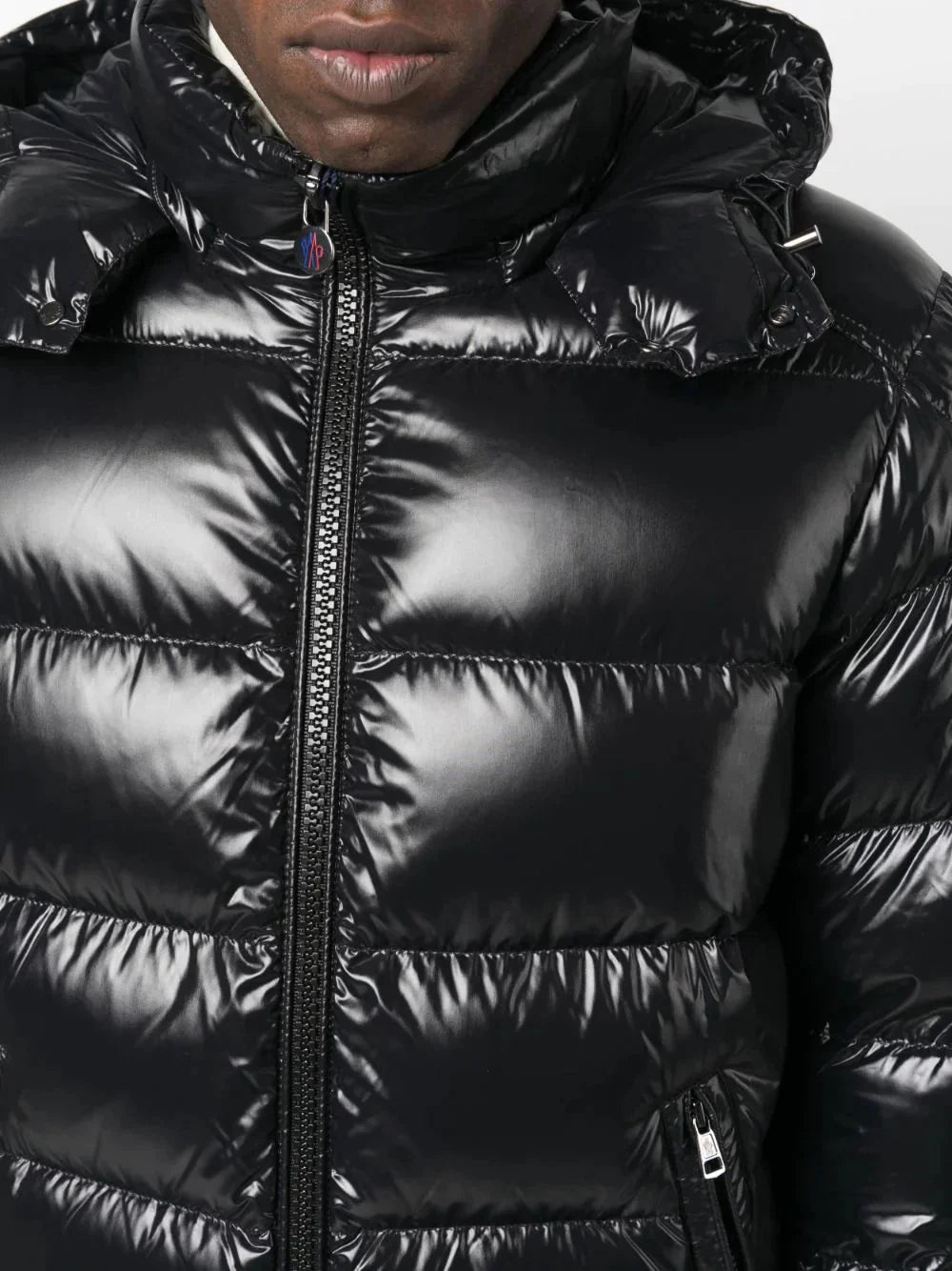 maya zip-up padded hooded jacket by moncler - bottegalusso: premier destination for modern luxury menswear