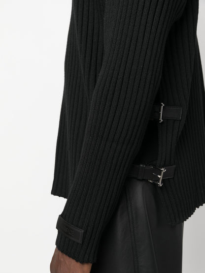 Side Slit Ribbed Jumper by Versace - bottegalusso: Premier Destination for Modern Luxury Menswear