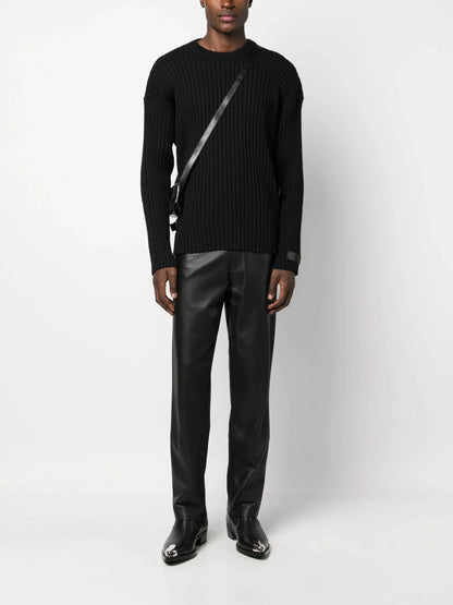 Side Slit Ribbed Jumper by Versace - bottegalusso: Premier Destination for Modern Luxury Menswear