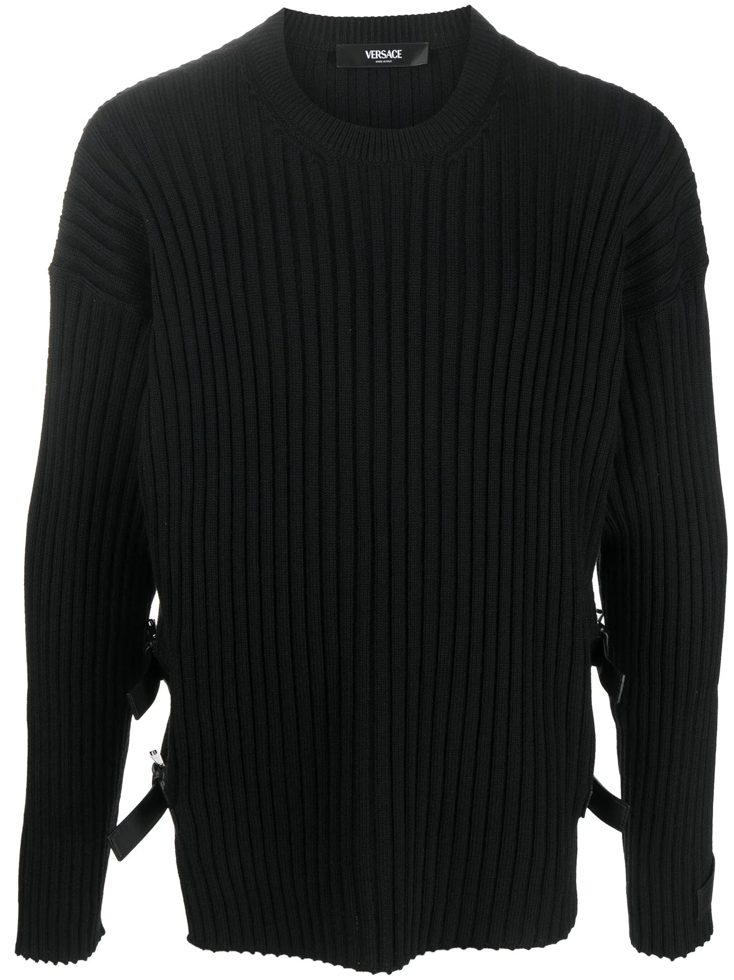 side slit ribbed jumper by versace - bottegalusso: premier destination for modern luxury menswear