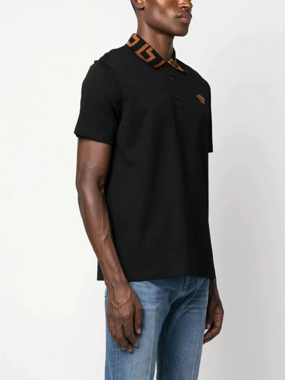 medusa greca cotton polo shirt by versace - bottegalusso: premier destination for modern luxury menswear