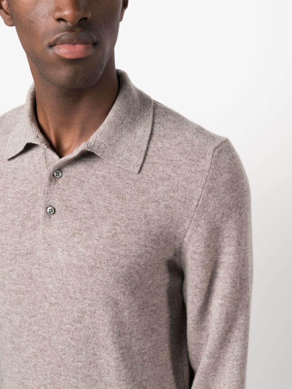 sportman cashmere polo shirt by fedeli - bottegalusso: premier destination for modern luxury menswear