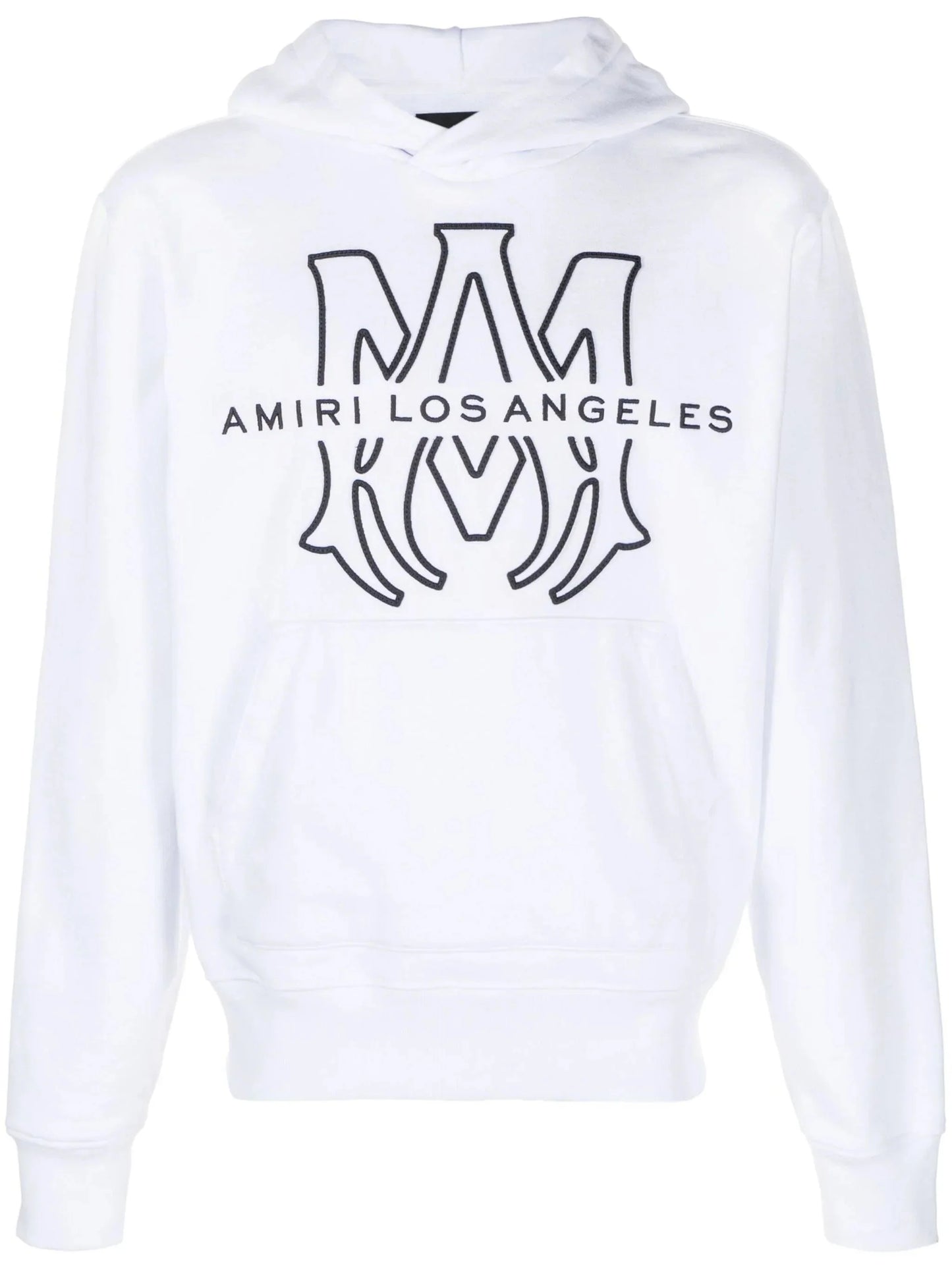 ma los angeles cotton hoodie by amiri - bottegalusso: premier destination for modern luxury menswear