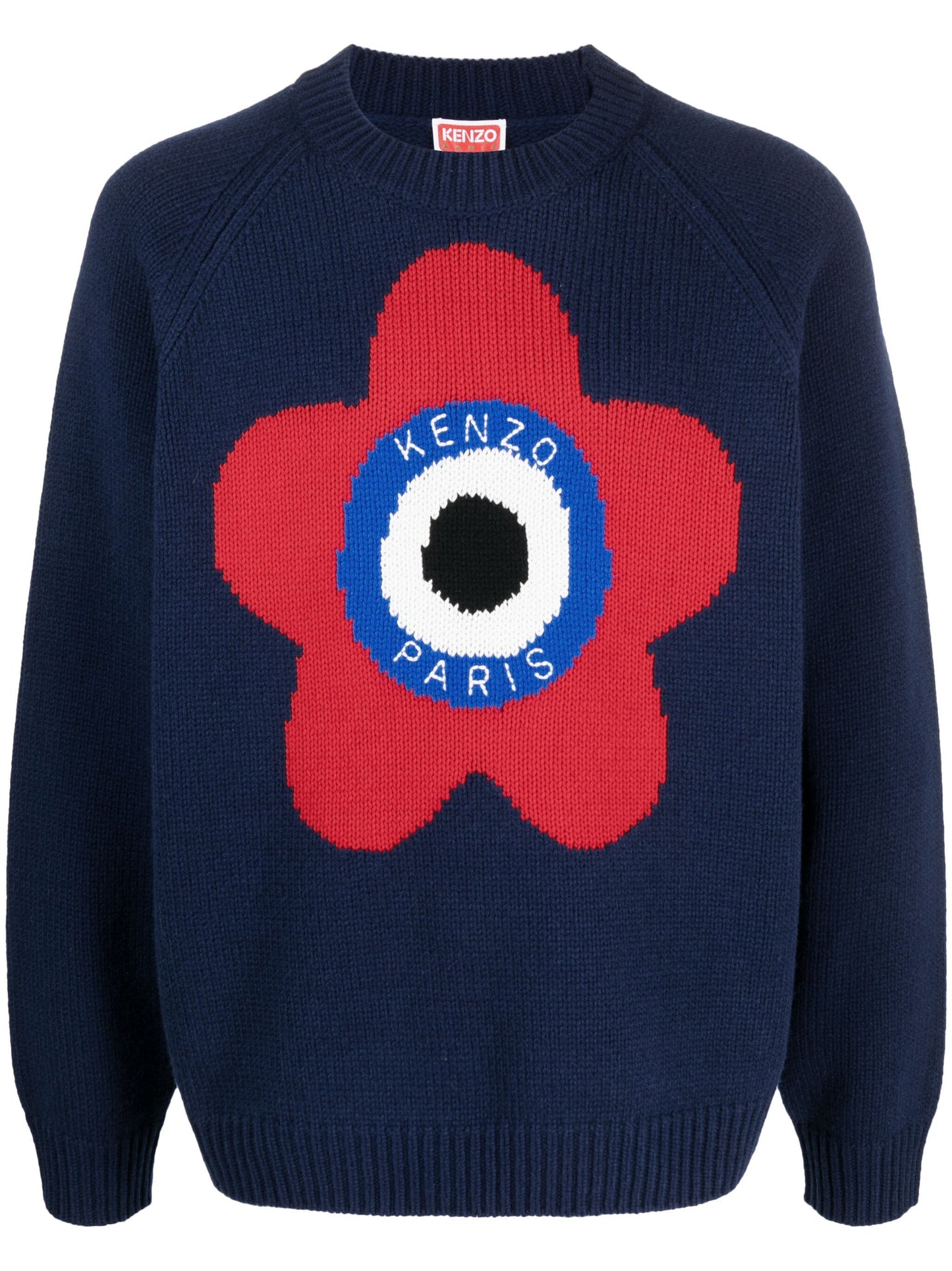 target logo embroidered jumper by kenzo - bottegalusso: premier destination for modern luxury menswear