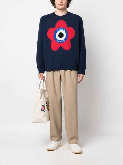 Target Logo Embroidered Jumper by Kenzo - bottegalusso: Premier Destination for Modern Luxury Menswear