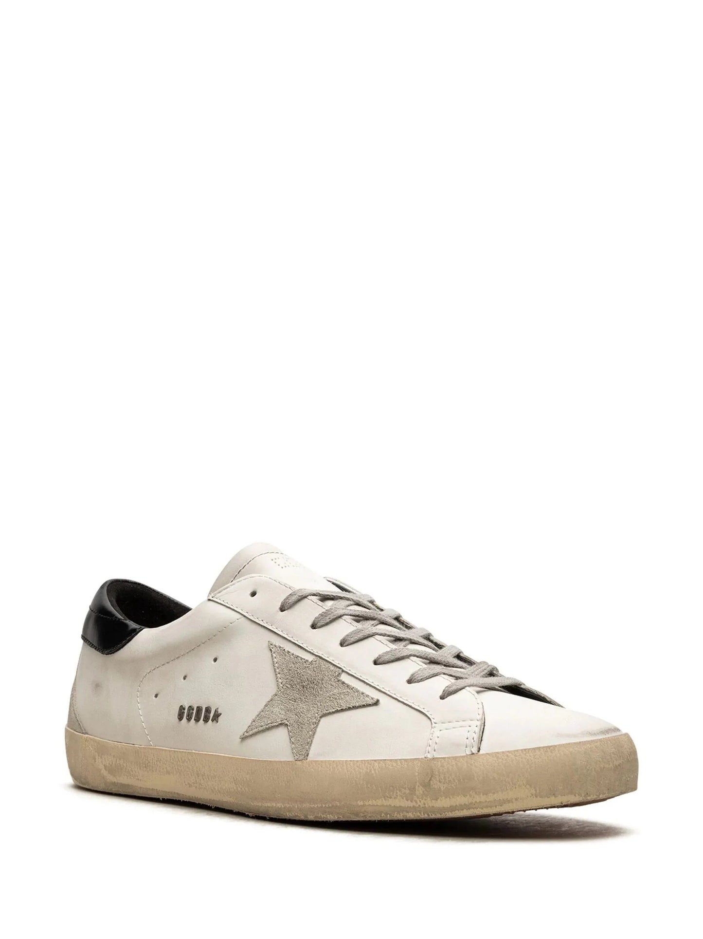 super-star classic "white/black" sneakers by golden goose - bottegalusso: premier destination for modern luxury menswear