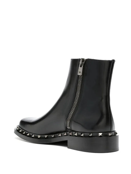 M-Way Rockstud Leather Boots by Valentino Garavani - bottegalusso: Premier Destination for Modern Luxury Menswear