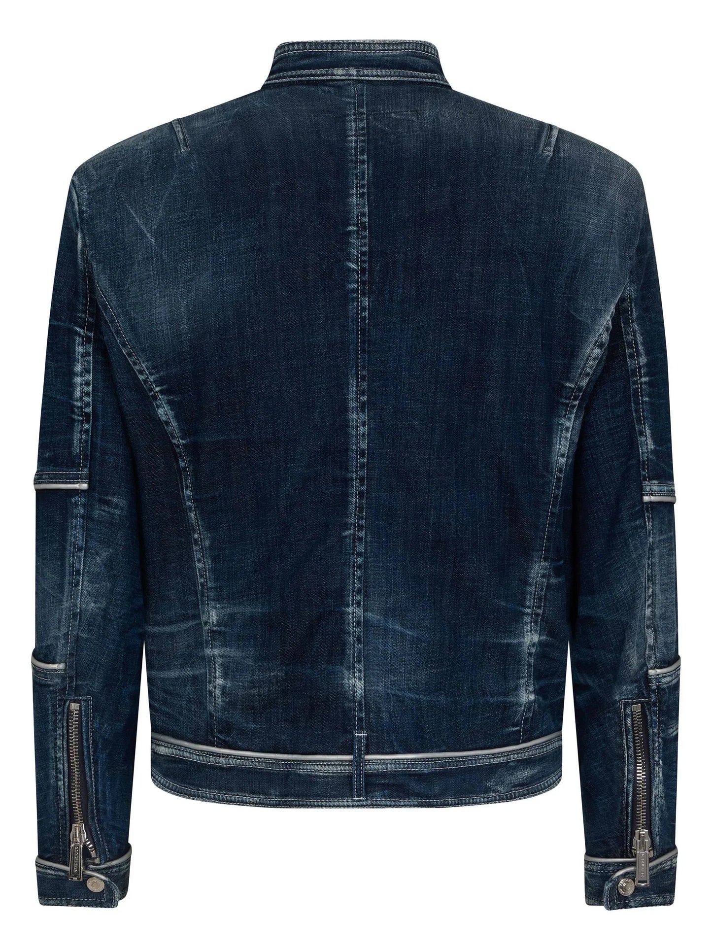 panelled denim jacket