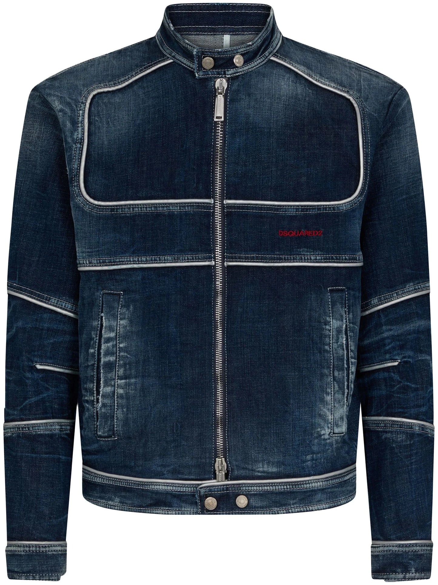 panelled denim jacket