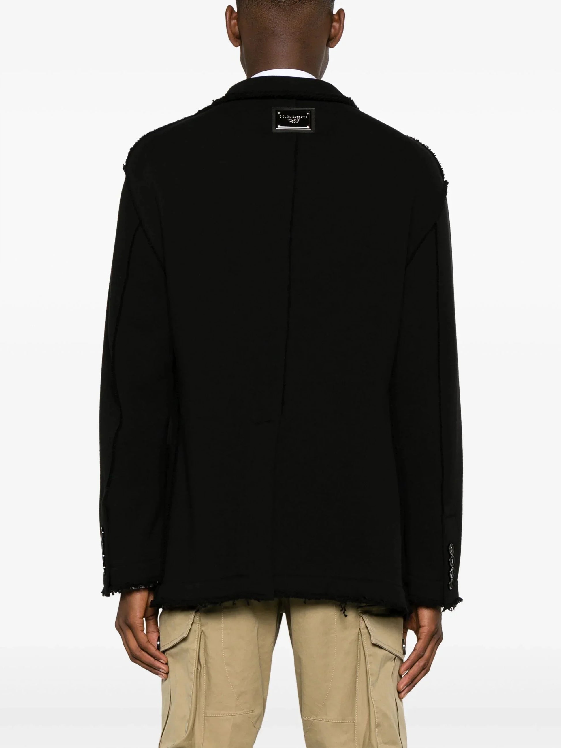 Single Breasted Jersey Jacket by Dolce & Gabbana - bottegalusso: Premier Destination for Modern Luxury Menswear