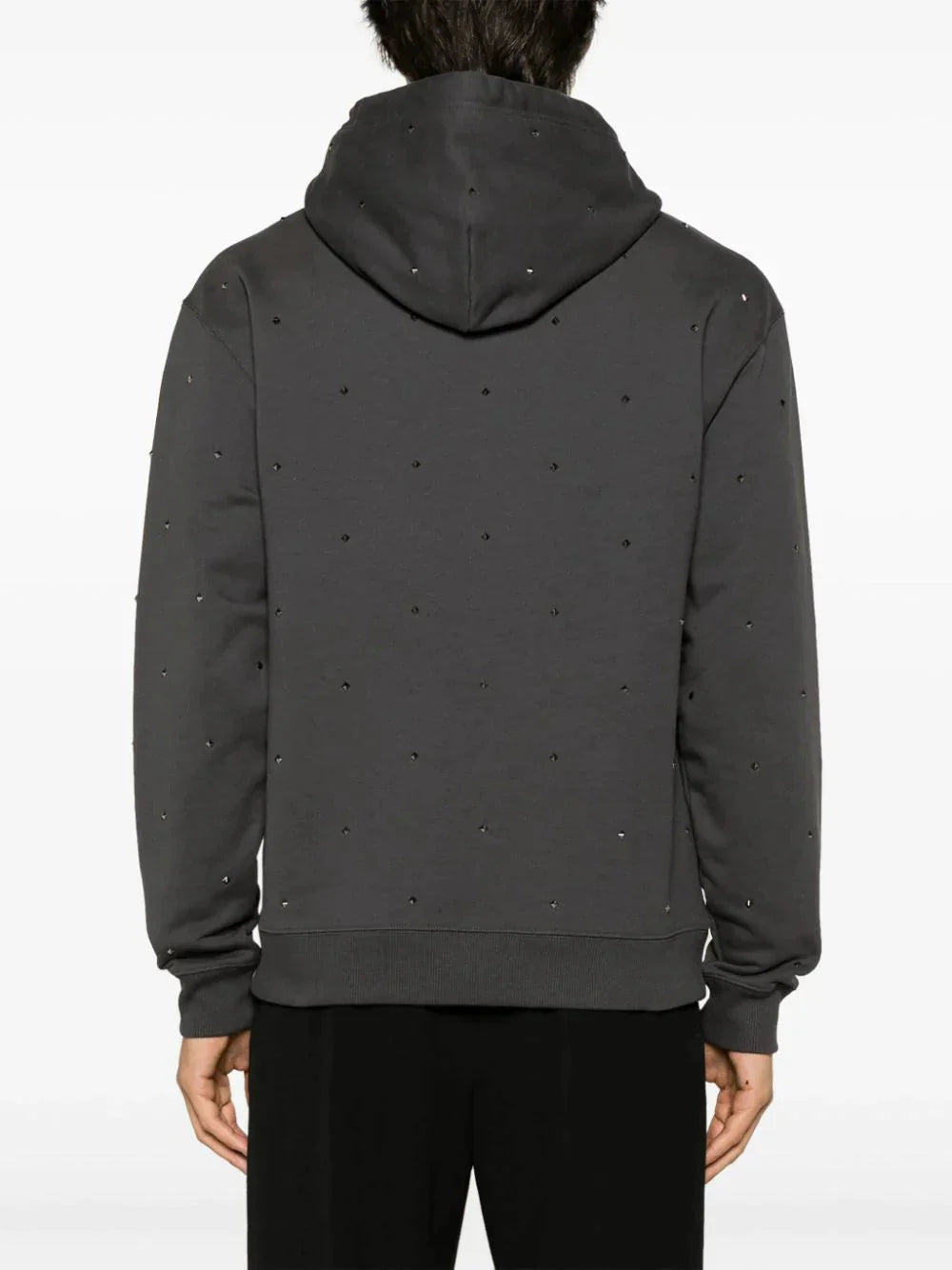 rockstud cotton hoodie by valentino garavani - bottegalusso: premier destination for modern luxury menswear