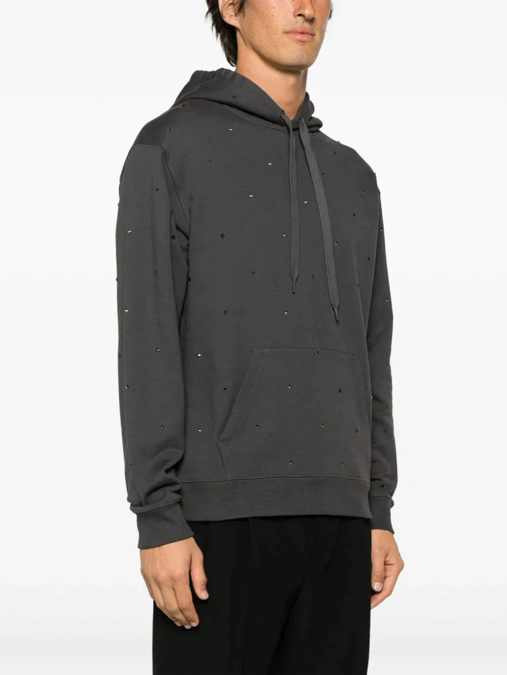 rockstud cotton hoodie by valentino garavani - bottegalusso: premier destination for modern luxury menswear