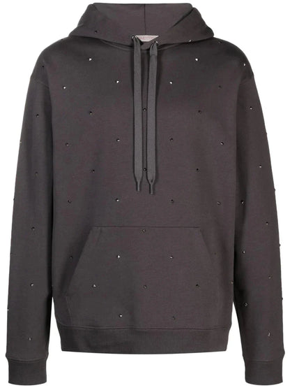 Rockstud Cotton Hoodie by Valentino Garavani - bottegalusso: Premier Destination for Modern Luxury Menswear