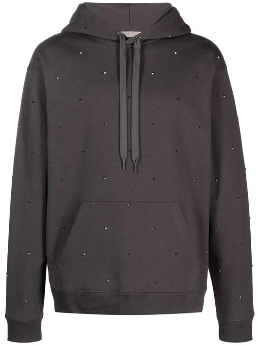 Rockstud Cotton Hoodie by Valentino Garavani - bottegalusso: Premier Destination for Modern Luxury Menswear