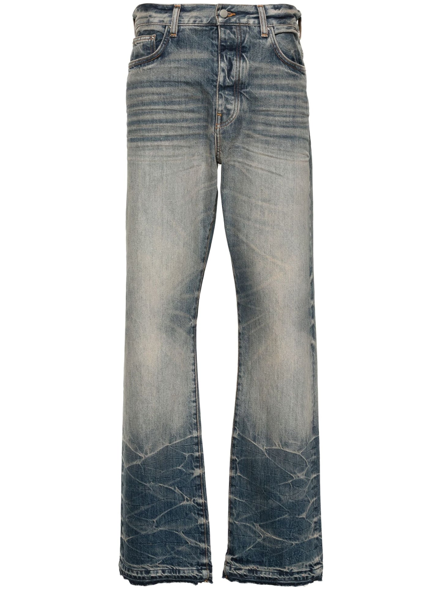 release hem straight leg jeans by amiri - bottegalusso: premier destination for modern luxury menswear